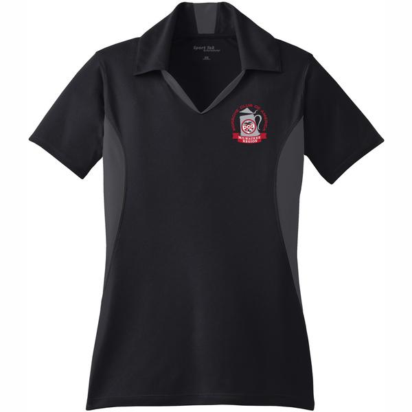 Sport-Tek Ladies Side Blocked Micropique Dark Wick Shirt